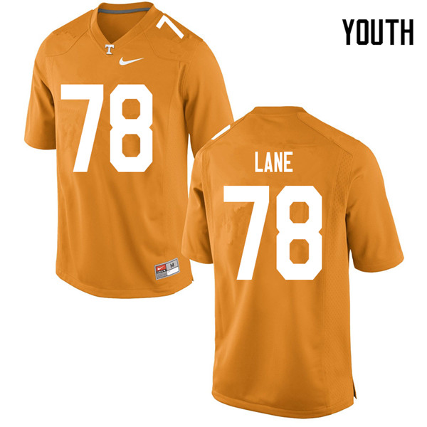 Youth #78 Ollie Lane Tennessee Volunteers College Football Jerseys Sale-Orange